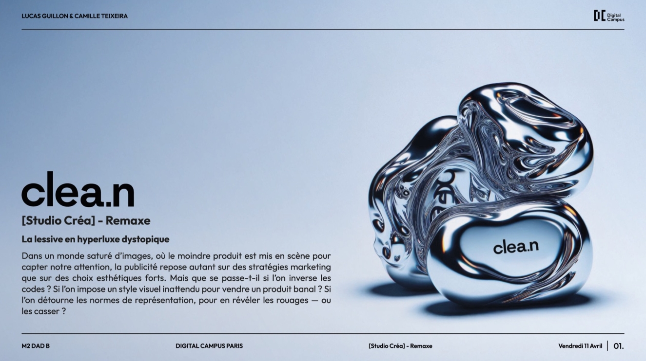 clea.n, Lessive en hyperluxe dystopique