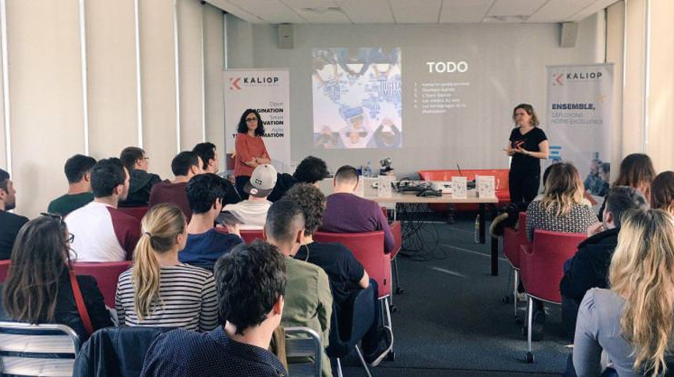 Nos étudiants de Mastere 1 &amp; Kaliop Interactive — digital, campus au campus Digital Campus de Montpellier