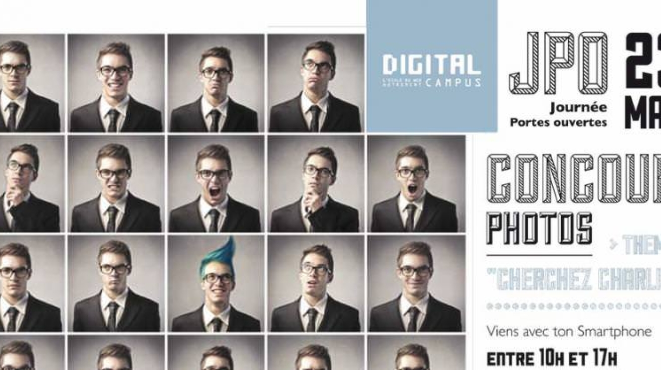 Cherchez Charlie - Concours photo — digital, campus au campus Digital Campus de Bordeaux