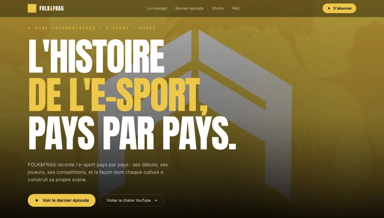 Folk&Frag, Landing e-sport