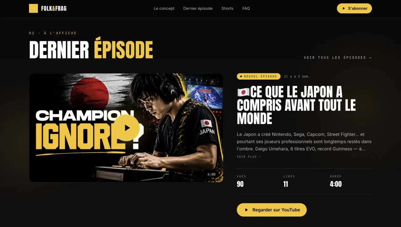 Folk&Frag, Landing e-sport