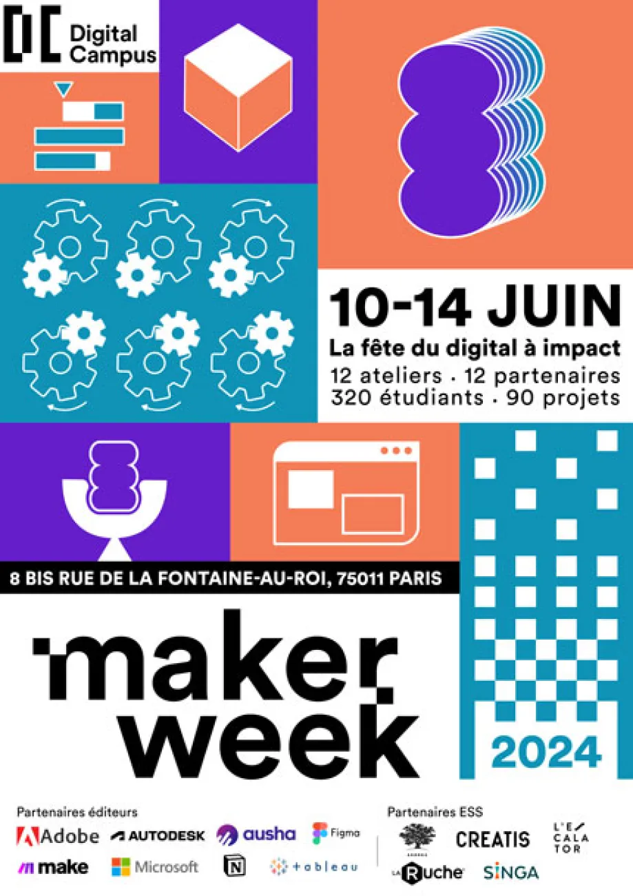 Maker Week 2024 : la troisième édition débutera le 10 juin au campus Digital Campus de Paris