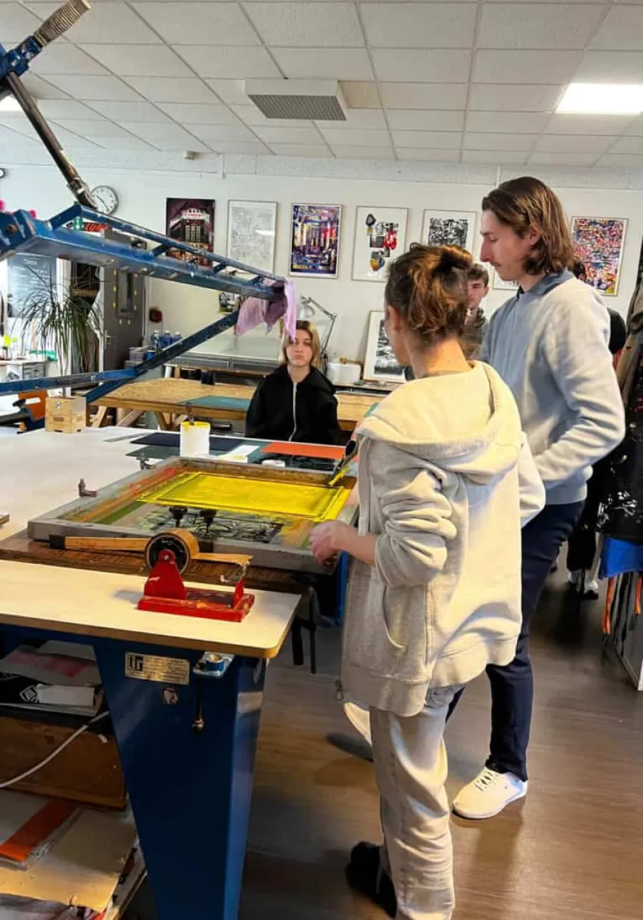 DC3 DAM à Digital Campus à Rennes : quand la direction artistique rencontre la sérigraphie