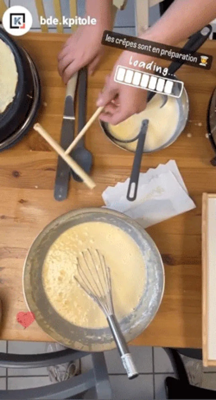 Le BDE du campus de Strasbourg a fait tourner les crêpes