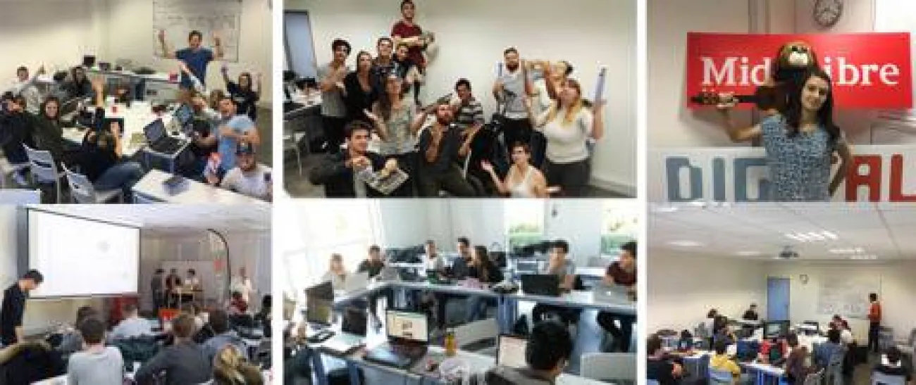 Hackathon avec le journal Midi Libre — école, web au campus Digital Campus de Montpellier