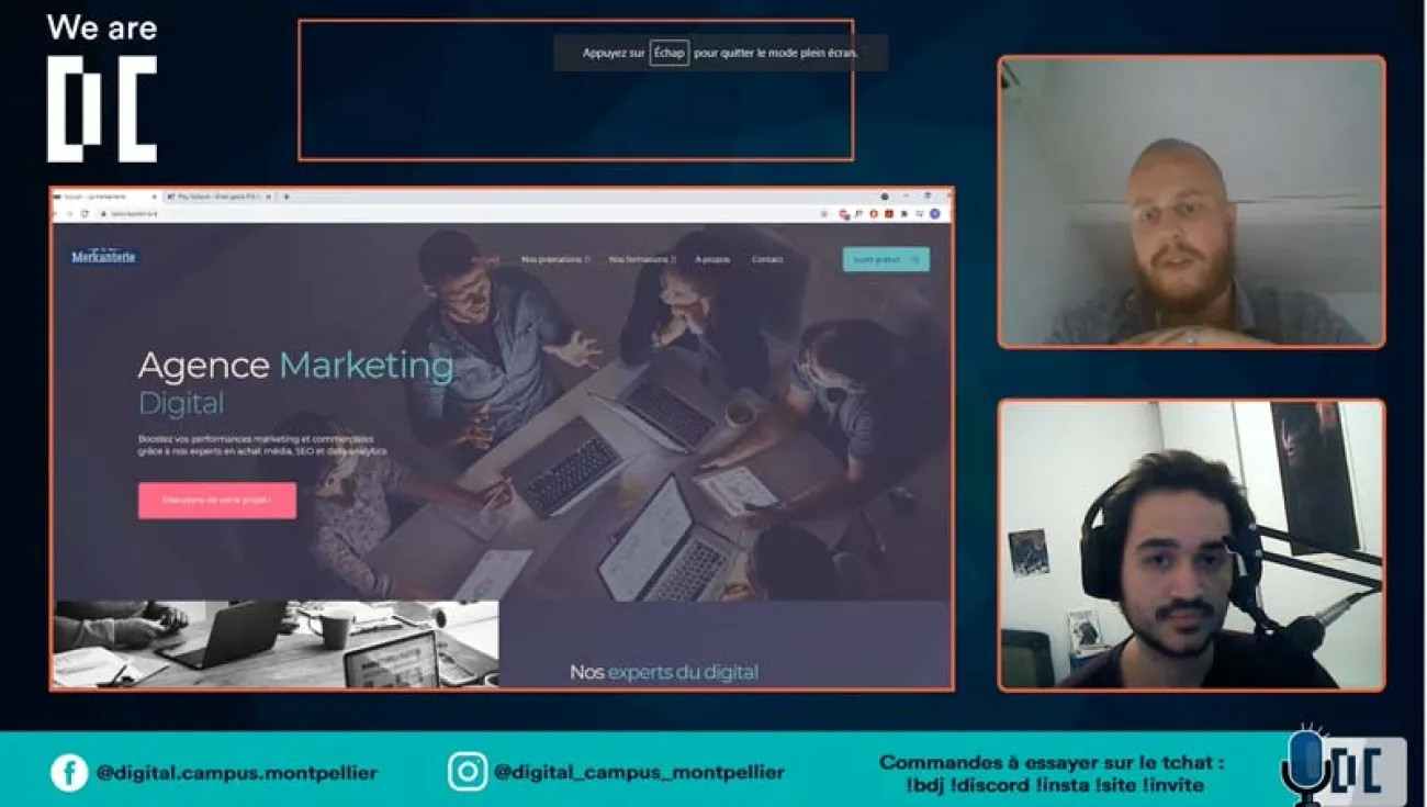 DIGITAL CAMPUS Montpellier est sur Twitch