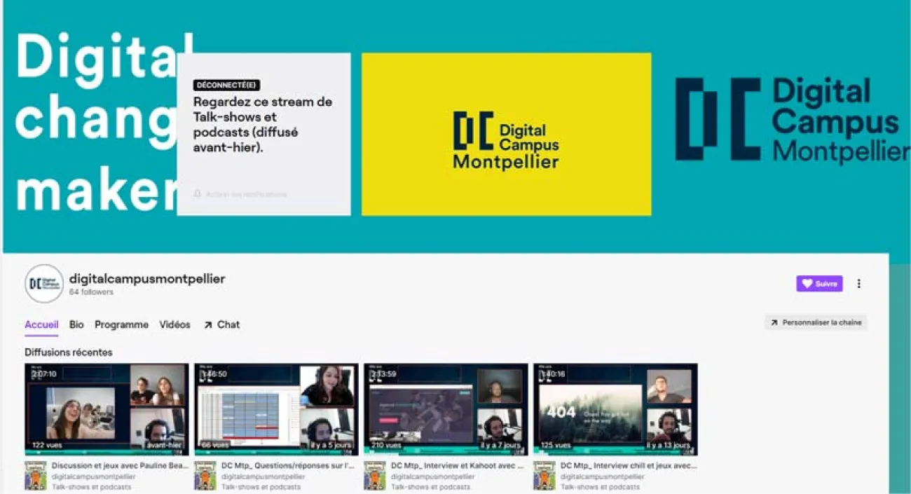 DIGITAL CAMPUS Montpellier est sur Twitch
