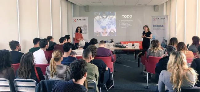 Nos étudiants de Mastere 1 &amp; Kaliop Interactive — digital, campus au campus Digital Campus de Montpellier