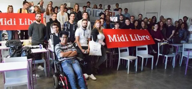 Hackathon avec le journal Midi Libre — école, web au campus Digital Campus de Montpellier